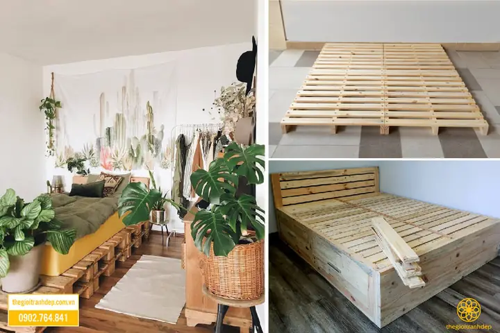 Pallet Giường Giá Rẻ. Có Nên Mua Giường Pallet Trang Trí Không Gian Phòng Ngủ?