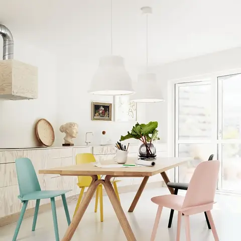 Chiếc Ghế Ăn Hiện Đại Màu Pastel Xinh Xắn