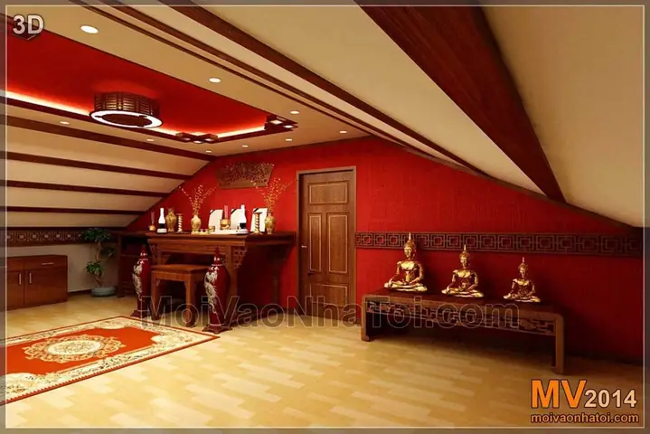 nội thất phòng áp mái