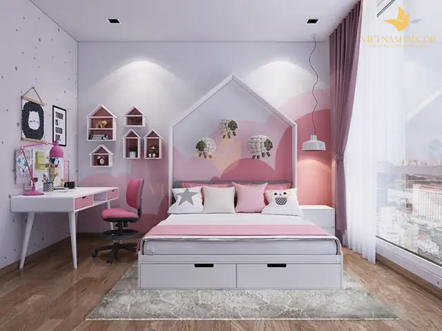 Phòng Ngủ Thông Minh, Đa Năng Cho Bé Gái