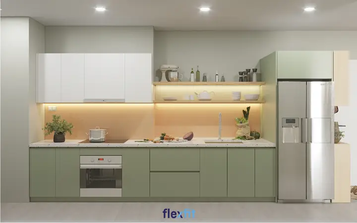 Thiết kế phòng bếp nhà ống phong cách hiện đại Thiết kế phòng bếp nhà ống phong cách hiện đại