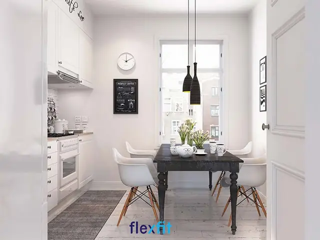 Thiết kế phòng bếp nhà ống phong cách Bắc Âu Thiết kế phòng bếp nhà ống phong cách Bắc Âu