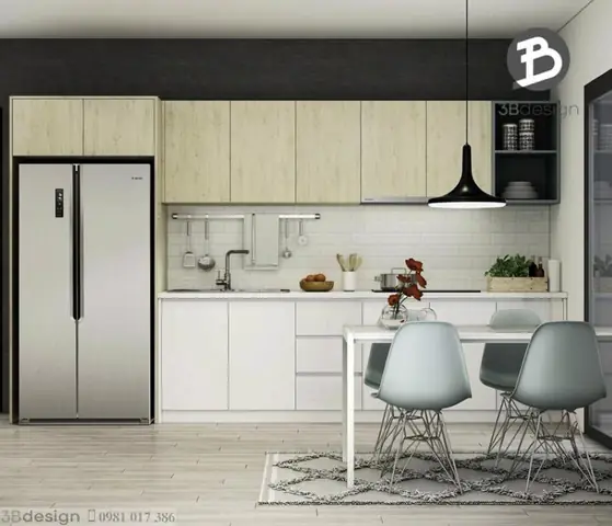 Mẫu Nội Thất Phòng Bếp Đẹp Thiết Kế Cho Nhà Ống