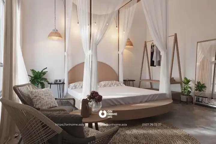 Mẫu Nội Thất Homestay Đẹp Phong Cách Vintage.