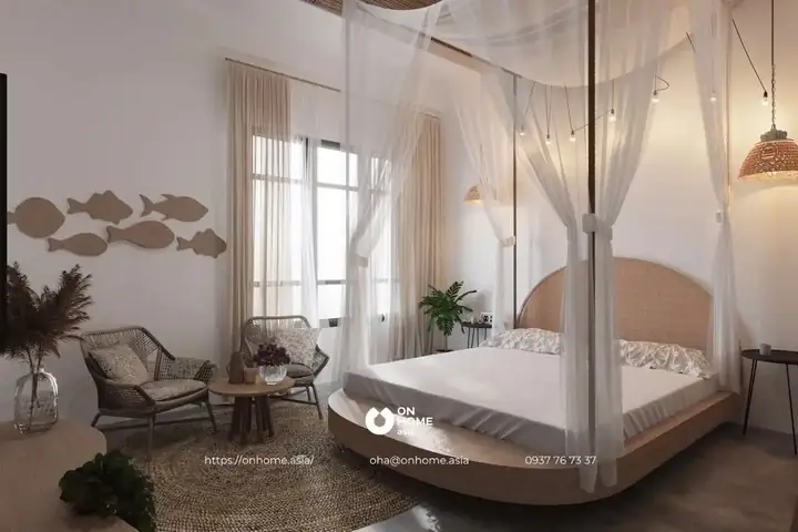 Mẫu Nội Thất Homestay Đẹp Phong Cách Vintage.