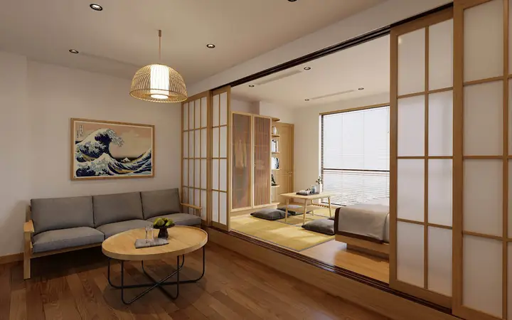 nội thất phong cảnh nhật bản