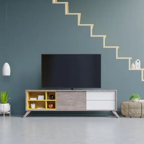 Mẫu 1: Tủ tivi gầm cầu thang Mẫu 1: Tủ tivi gầm cầu thang