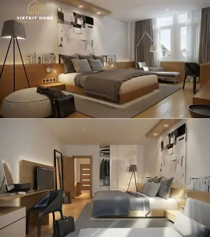 Thiết Kế- Thi Công Nội Thất Phòng Ngủ Tại Long Biên – Vietkit Home: Thiết Kế- Thi Công Nội Thất Phòng Ngủ Tại Long Biên – Vietkit Home: