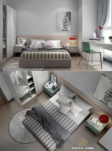 Thiết Kế- Thi Công Nội Thất Phòng Ngủ Tại Long Biên – Vietkit Home: Thiết Kế- Thi Công Nội Thất Phòng Ngủ Tại Long Biên – Vietkit Home: