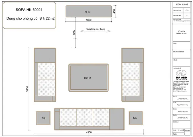 BỘ SOFA HK 60021
