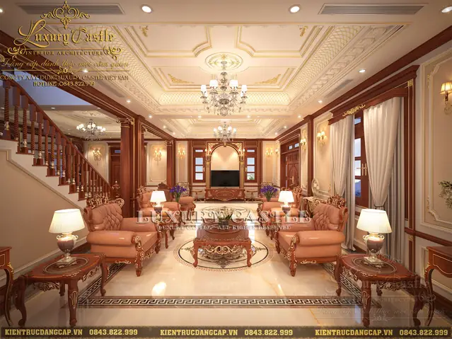 Thiết kế nội thất biệt thự lâu đài đẹp Thiết kế nội thất biệt thự lâu đài đẹp