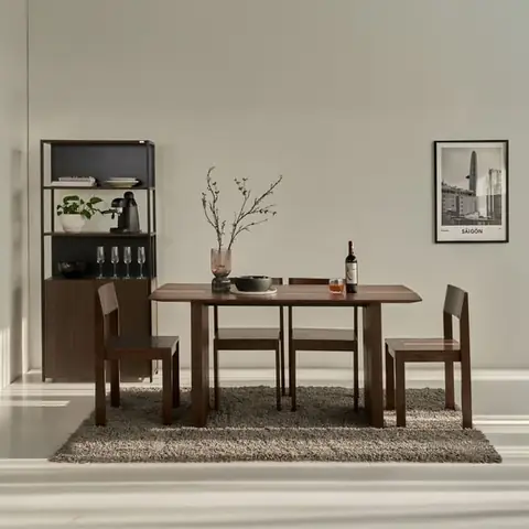 Bộ Bàn Ghế Ăn 4 Ghế Gỗ Tự Nhiên PLANK Bộ Bàn Ghế Ăn 4 Ghế Gỗ Tự Nhiên PLANK