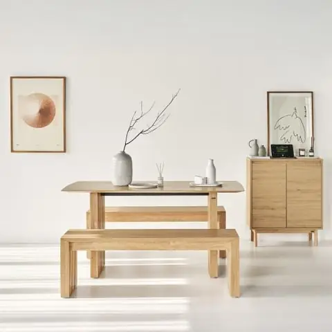 Bộ Bàn Ghế Ăn 4 Ghế Gỗ Tự Nhiên PLANK Bộ Bàn Ghế Ăn 4 Ghế Gỗ Tự Nhiên PLANK