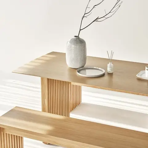 Bộ Bàn Ăn 6 Ghế Gỗ Tự Nhiên PLANK Bộ Bàn Ăn 6 Ghế Gỗ Tự Nhiên PLANK