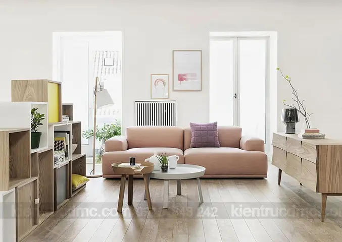 Thiết kế nội thấtphòng khách mùa hè tràn ngập sắc màu thiên nhiên – Bố cục lại nội thất căn phòng: