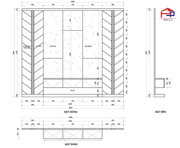 1.3. Thiết kế nội thât phòng khách hiện đại nhà chị Thảo 1.3. Thiết kế nội thât phòng khách hiện đại nhà chị Thảo