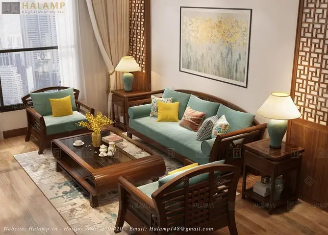 Hình ảnh gợi ý thiết kế nội thất phòng khách Việt truyền thống