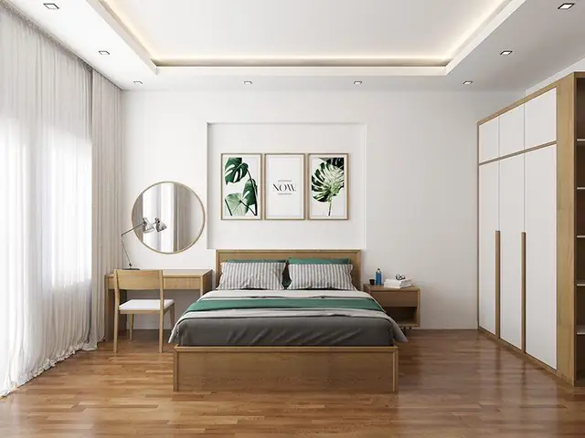 Mẫu 1: Thiết kế phòng ngủ 11m2 cho người lớn
