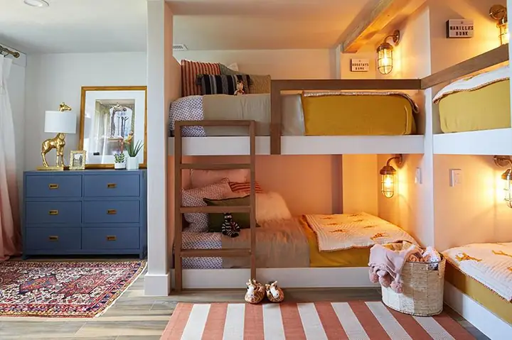 Mẫu 4: Thiết kế phòng ngủ 11m2 giường tầng