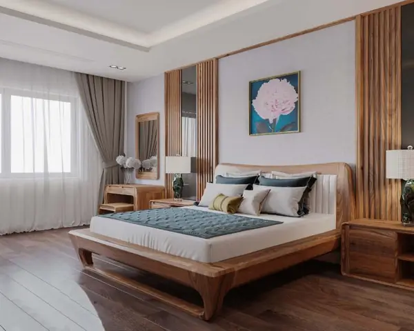 Mẫu 1: Thiết kế phòng ngủ 11m2 cho người lớn