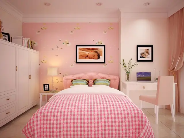 Mẫu 2: Thiết kế phòng ngủ 11m2 cho bé gái