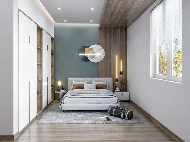 Mẫu 6: Thiết kế phòng ngủ 11m2 phong cách hiện đại