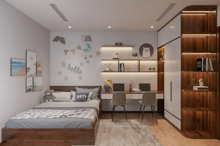 Cách bố trí nội thất phòng ngủ 12m2 khoa học và thông minh Cách bố trí nội thất phòng ngủ 12m2 khoa học và thông minh
