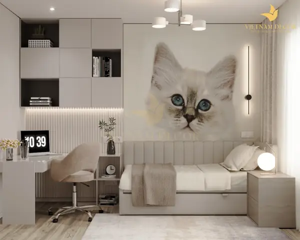 Thi công nội thất phòng ngủ cho bé