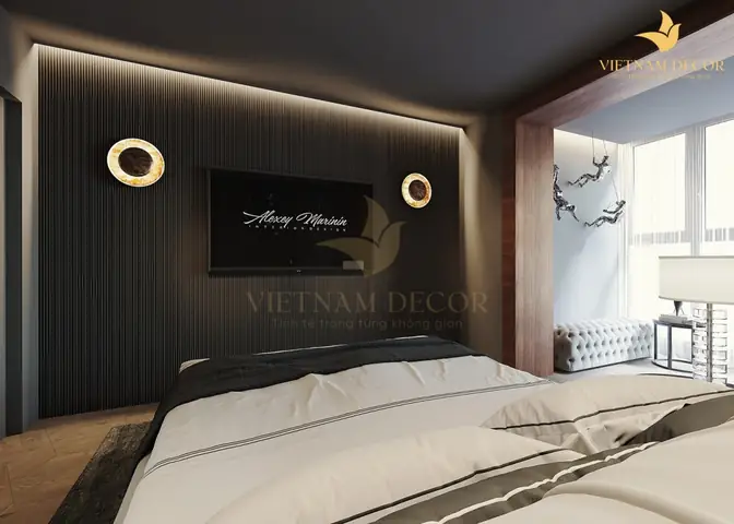 Thi công nội thất phòng ngủ master