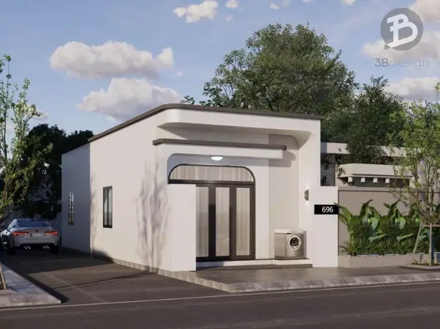 Thiết kế nhà 60m2 2 phòng ngủ