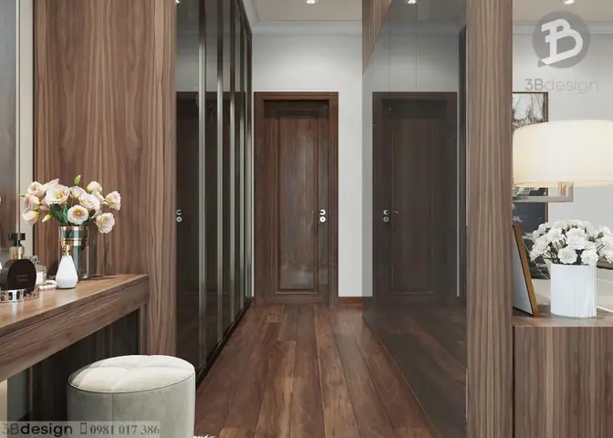 Thiết kế nội thất phòng ngủ biệt thự