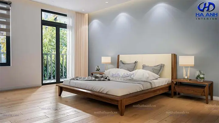 Chi Tiết Giường Ngủ Gỗ Óc Chó Hn 6011
