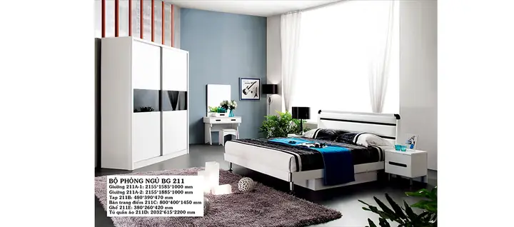 Bộ Phòng Ngủ Đẹp Giá Rẻ Tại Hải Phòng Gnk211