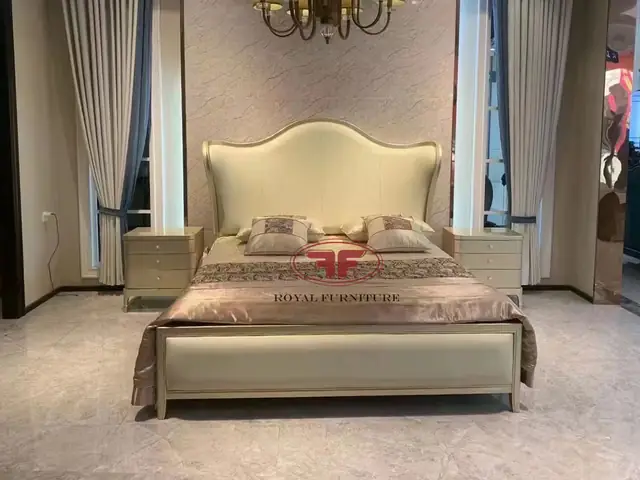 Chi tiết Giường ngủ hiện đại luxury thiết kế dáng cong điệu đà A8802: Chi tiết Giường ngủ hiện đại luxury thiết kế dáng cong điệu đà A8802: