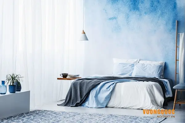 3.6. Máº«u phÃ²ng ngá»§ Äáº¹p mÃ u xanh dÆ°Æ¡ng vÃ  tráº¯ng