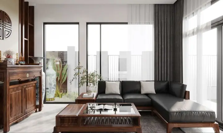 Mẫu nội thất nhà cấp 4 3 phòng ngủ mái bằng hiện đại Mẫu nội thất nhà cấp 4 3 phòng ngủ mái bằng hiện đại