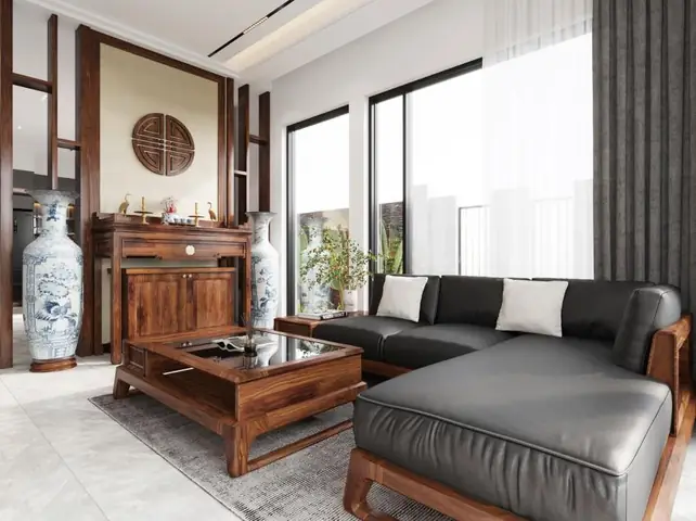 Mẫu nội thất nhà cấp 4 3 phòng ngủ mái bằng hiện đại Mẫu nội thất nhà cấp 4 3 phòng ngủ mái bằng hiện đại