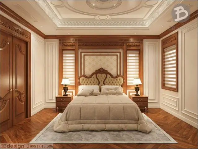 Thiết kế nội thất nhà cấp 4 3 phòng ngủ tân cổ điển Thiết kế nội thất nhà cấp 4 3 phòng ngủ tân cổ điển