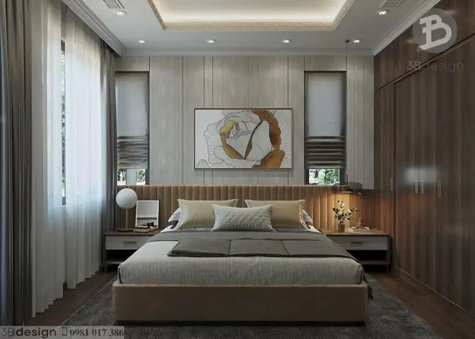 Mẫu thiết kế nội thất nhà cấp 4 3 phòng ngủ mái nhật Mẫu thiết kế nội thất nhà cấp 4 3 phòng ngủ mái nhật