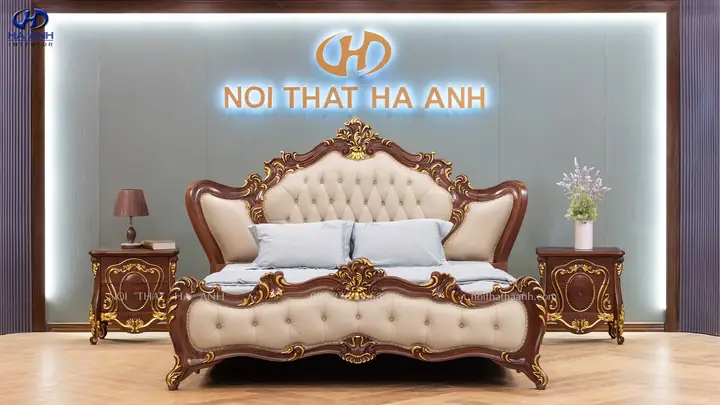 Giường Ngủ Tân Cổ Điển HNC 607: Kiệt Tác Nghệ Thuật Cho Không Gian Phòng Ngủ Đẳng Cấp