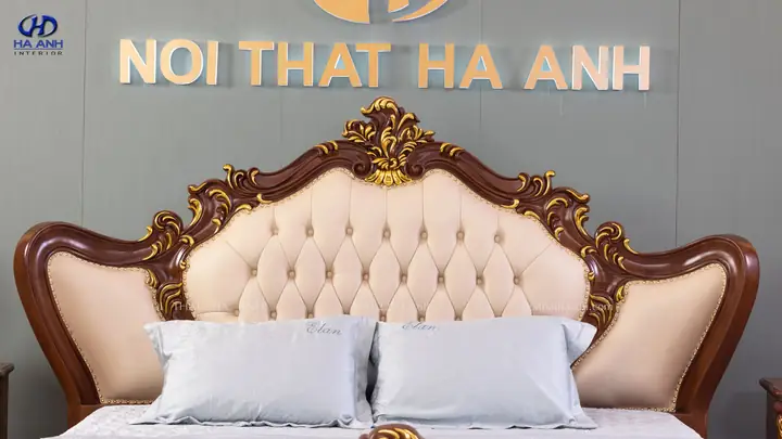 Giường Ngủ Tân Cổ Điển HNC 607: Kiệt Tác Nghệ Thuật Cho Không Gian Phòng Ngủ Đẳng Cấp