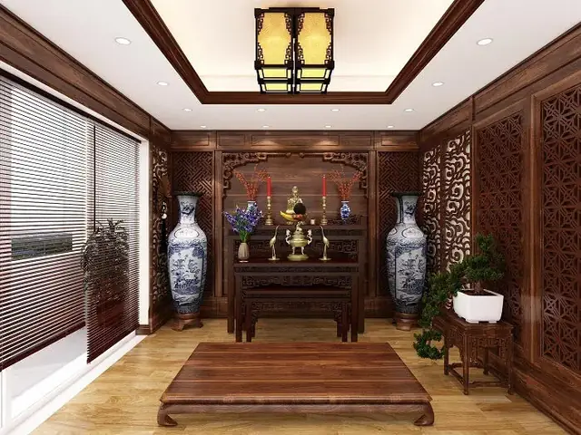 Bán và thiết kế đồ nội thất phòng thờ phong thủy tại HCM