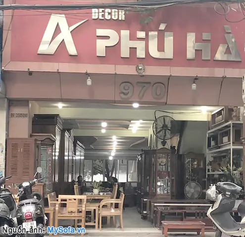 Vài nét về cửa hàng đồ gỗ nội thất Decor Phú Hà 970 Đê La Thành