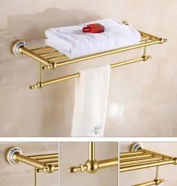 Kệ treo khăn phòng tắm 2 tầng inox đẹp...