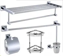 Bộ phụ kiện nhà tắm đồng mạ Chrome...