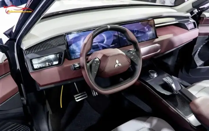 Nội thất Mitsubishi DST Concept: Khoang lái và bảng taplo