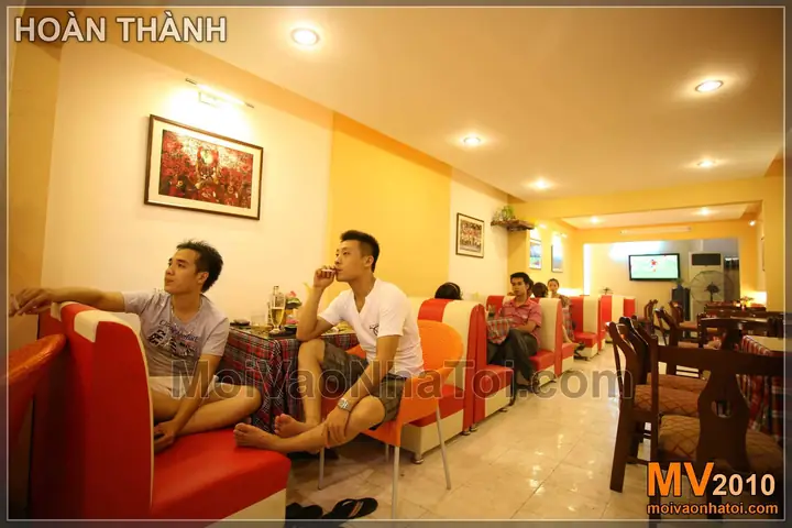 Nội thất quán cafe đơn giản: