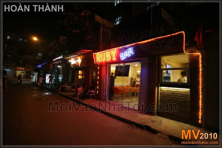 nội thất quán cafe đơn giản