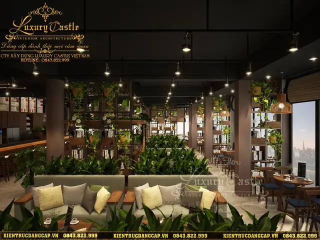 Nội thất quán cafe hiện đại sang trọng Nội thất quán cafe hiện đại sang trọng