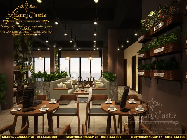 Nội thất quán cafe hiện đại sang trọng Nội thất quán cafe hiện đại sang trọng